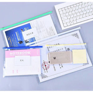 Bán Hot Top chất lượng giá tốt nhất 10 cái A4 thư Kích thước tái sử dụng bút chì túi poly <span class=keywords><strong>Zip</strong></span> phong bì nhựa tập tin dây kéo thư mục - Product Image 2