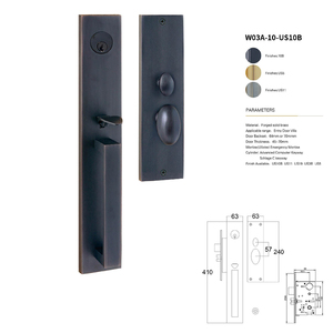 Vente en gros usine : Serrures de porte d'hôtel et poignées de porte d'appartement de luxe, design populaire et très demandé - Product Image 1