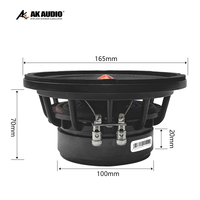 Haut-parleur audio de voiture AK-650 6.5 "gamme complète-Haut-parleur de milieu de gamme professionnel pour son Hi-Fi