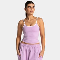 Tank top yoga rajutan dobby nilon poliamida tanpa jahitan, cepat kering, warna-warni, potongan ramping, untuk olahraga wanita di gym.