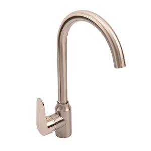Robinet de <span class=keywords><strong>cuisine</strong></span> à une poignée de style classique avec finition or PVD Installation facile à un trou pour robinet d'eau - Product Image 1