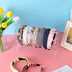 Estante de almacenamiento de soporte de exhibición de diadema de acrílico transparente de alta calidad moderno para broche de pelo - Product Image 6