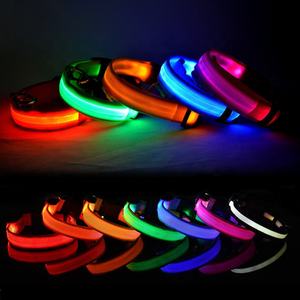 Grosir tali dan kerah anjing dapat diatur kedip bercahaya isi ulang USB keamanan malam dengan Led - Product Image 2