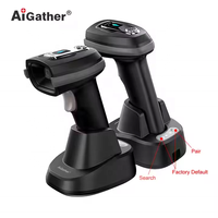 Escáner de Código de Barras Inalámbrico 2.4G BT de Mano, con Base de Carga y Soporte para Logística, en Stock, Fabricante Chino