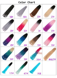 ผมเปียยาว22นิ้วสำหรับต่อผมถักเปียผมสังเคราะห์ - Product Image 6