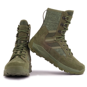 SFB8 LUDEY men <b>hiking</b> working Outdoor camping black tactical <b>boots</b> no side zip stock wholesales - Product Image 6