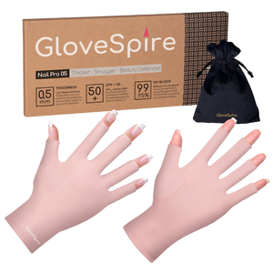 Custom Logo Disposable UV <b>Sunscreen</b> Nail Gloves Double Sided One Size for Beauty Salon Use - Product Image 4