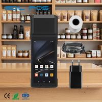 Impresora de Recibos POS para Mostrador y Portátil, Rollo de Papel de 40 mm, Cámara Trasera de 5 MP, Impresión de Recibos Comerciales para Supermercados, Pantalla HD Clara, Sdlpos