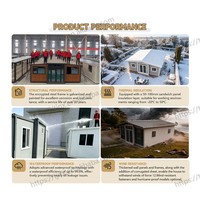 Casa Prefabricada Plegable Moderna para Exteriores, Diseño Personalizado, Casas Pequeñas sobre Ruedas, 2 Dormitorios