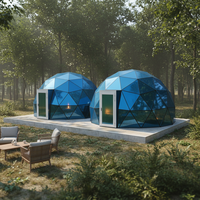 Dôme sphérique de luxe moderne en PVC et verre, tente quatre saisons imperméable >3000mm pour hôtel, restaurant, usage domestique et construction