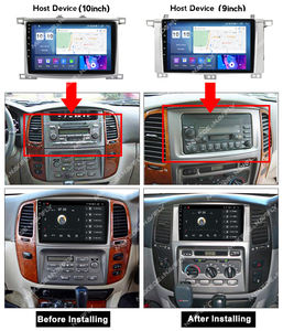 8g 128g qled Touchscreen Autoradio Android für Toyota Land Cruiser <span class=keywords><strong>100</strong></span> 2002-2007 BT Auto DVD-Player SWC <span class=keywords><strong>GPS</strong></span> - Product Image 5