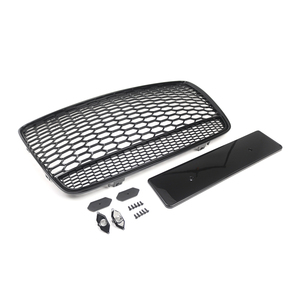 Kits de carrosserie en plastique noir pour voiture, pare-chocs avant, grilles en nid d'abeille, grille Parrilla 4L0853651H 4L0853651A pour <span class=keywords><strong>Audi</strong></span> <span class=keywords><strong>Q7</strong></span> 4L 2005-2015 - Product Image 2