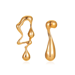 Creative Simple Asymmetric <strong>Earrings</strong> Fashion Personality Note <strong>Earrings</strong> Female Wholesale - Product Image 5