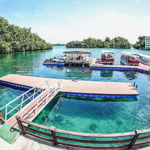 Aqua Marina — support métallique flottant, structure avec pont en WPC ou panneau en bois dur ou en vinyle - Product Image 3