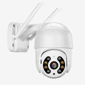 Alta calidad 2MP venta IP inalámbrica dos antena seguridad cámara HD 1080P HD PTZ ip de seguridad impermeable al aire libre cámara domo CCTV