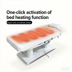 Table de massage chauffante de luxe réglable en hauteur, lit de massage professionnel inclinable pour salon de <span class=keywords><strong>SPA</strong></span> et mobilier de MedSpa - Product Image 2