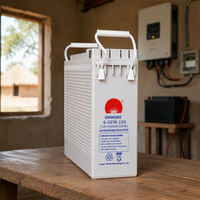 Batterie 12V multi-capacités à borne frontale européenne (100/105/150/200AH) - Rechargeable à décharge profonde pour centre de données et salle de télécommunications