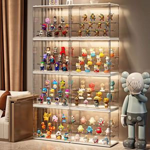 Blind Box Display Rack Storage Handheld Display Cabinet Leg Building <b>Blocks</b> <b>Acrylic</b> Home Dustproof Bubble Mart Display Box - Product Image 1