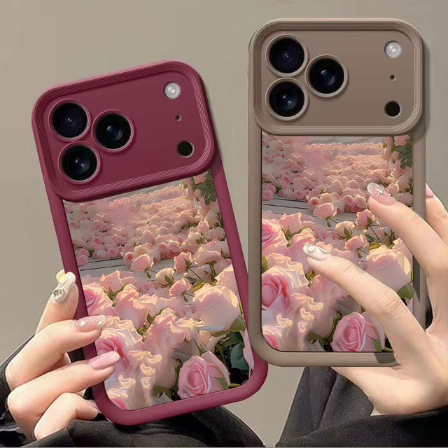 Fashion Color Painting Flowers Design Soft Tpu Back Cover for Iphone 7 Case 16 Pro Max 14 Plus