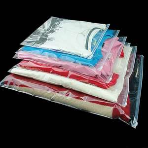 Recyclable Clothes Packaging <b>Bags</b> with Frosted Zipper PE for <b>Clothing</b> Socks Shoes T-Shirts Documents-3 Mil Vent Holes - Product Image 5