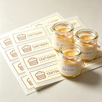 Etiqueta Adhesiva de Vinilo PVC Personalizada de Alta Gama, con Código de Barras, Resistente al Agua, al Aceite y al Calor, para Alimentos, Ingredientes de Panadería, Lista de Ingredientes de Tienda
