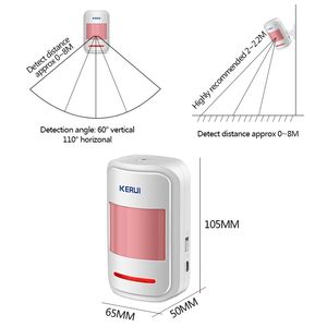 KERUI P819 Mini Drahtlose Intelligente PIR Motion Sensor <span class=keywords><strong>Alarm</strong></span> Detektor Für <span class=keywords><strong>GSM</strong></span> PSTN Hause Einbrecher Anti-Diebstahl <span class=keywords><strong>Alarm</strong></span> System sicherheit - Product Image 6