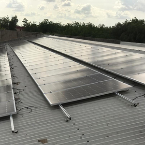 Support de montage de panneau solaire pour toit en tôle ondulée, crochets en aluminium, pieds en L, type de surélévation - Product Image 6