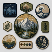 Badge brodé thermocollant, patch de réparation pour veste, badge appliqué personnalisé, adhésif puissant, fournisseur direct d'usine