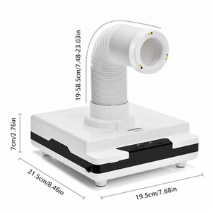 เครื่องดูดฝุ่นแบบตั้งโต๊ะขนาดเล็กสำหรับทันตกรรม พร้อมไฟ LED สำหรับขัดเงา เก็บฝุ่น ใช้ไฟฟ้ากระแสตรง สายยาว 2 เมตร - Product Image 2
