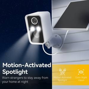 屋外防犯カメラパンチルト機能モーション検出太陽光発電CMOSクラウドイメージング低消費電力 - Product Image 4