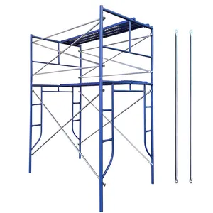 TSX-41 Wholesale TSX Q235 Ring Lock System Stairs and Ladders Scaffolding Rolling Tower with Wheels Steel Building Construction