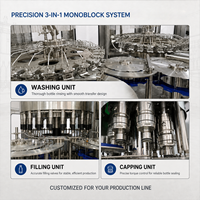 Machine automatique de mise en bouteille de bière, équipement de remplissage et de bouchage de bouteilles en verre pour ligne de production de brasserie