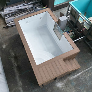 Piscina portátil de resina con diseño de cascada para niños, pequeña, para exteriores, sobre el suelo, de fibra de vidrio, para el hogar. - Product Image 5