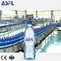 Máquina de Llenado por Gravedad de Botellas de Agua Mineral Monobloque de Bajo Costo CGF18-18-6 4000-6000BPH 250ml 500ml 1500ml con Control PLC