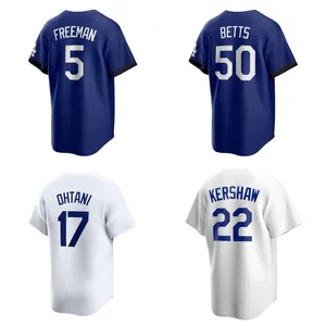 Best quality American Baseball Men's jersey American Baseball uniform #17 Ohtani #50 Betts #5 Freeman #22 Kershaw