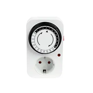 BXST 110V 24 Hours Mechanical Programmable Time German Socket Plug-In Timer Switch