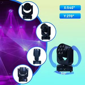 Led7*40w Rgbw Zoom Wash Moving Head Light Stage Effect Lighting LED Sound Active Led Stage Beam Light Ip20 Black 50000 -20 - 45