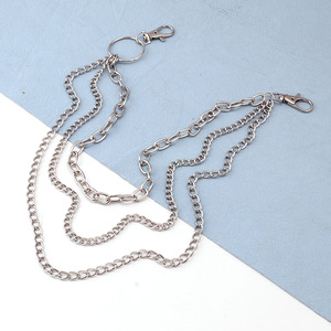 Hip Hop Metal Waist <b>Chain</b> Multi Layered Pants <b>Chain</b> Zinc Alloy Fashion Punk Style Daily Wear - Product Image 2