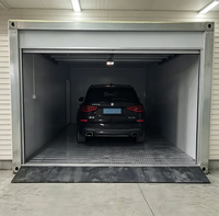 Maisons conteneurs modulaires préfabriquées personnalisables de 20 et 10 pieds, construction en acier pour abri de voiture, entrepôt, directement de l'usine.