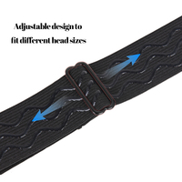 Bandeau Élastique Amovible et Réglable en Silicone Antidérapant pour Perruque, Accessoire pour Maintenir une Perruque sans Colle en Place, Noir 3,0 cm x 28 cm