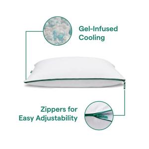 Shredded Bộ nhớ bọt điền + Dây kéo chiều cao điều chỉnh gối - Product Image 2