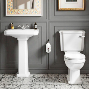 Ensemble <span class=keywords><strong>WC</strong></span> en céramique de style traditionnel, deux pièces, avec siphon en P, sortie horizontale, best-seller pour la maison - Product Image 4