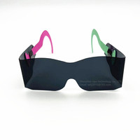 Lunettes de soleil 3D jetables religieuses en caoutchouc, anti-UV400, pour ophtalmologie et usage dentaire, ensemble de décoration de fête