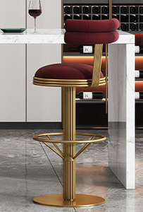 Silla de Barra de Esponja de Diseño Europeo Italiano, Ligera, de Lujo, Moderna, Simple, para Uso Comercial, Taburete Alto para Cafetería - Product Image 6