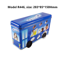 Boîtes à gâteaux irrégulières en étain, Bus de données, pour nourriture, gâteau, thé, café ou cookies, emballage, boîte cadeau en métal