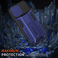 Housse antichoc avec support caché PC + TPU Armor Style coque de téléphone pour Realme C35 4G C21Y C25Y C20 C15 C11 2021