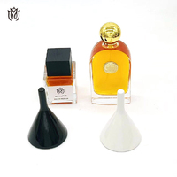 Testeur de parfum et d'huiles essentielles en céramique blanche et noire en forme de cloche, flacon entonnoir pour affichage olfactif