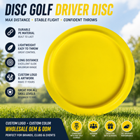 Disque de golf professionnel personnalisé avec logo et couleur, en PE, conforme aux normes de tournoi, motif imprimé sur mesure, vente en gros