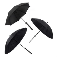 Parapluie traditionnel japonais personnalisé avec logo, 16 baleines, semi-automatique, design arc-en-ciel, style droit, pour voyage et cadeaux d'affaires
