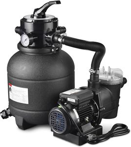 12 Inch Hot Tub Sand <strong>Filter</strong> <strong>System</strong> with 1/3 hp <strong>Pool</strong> Pump Prefilter for Spa and <strong>Above</strong> <strong>Ground</strong> <strong>Pool</strong> <strong>Filter</strong> - Product Image 1